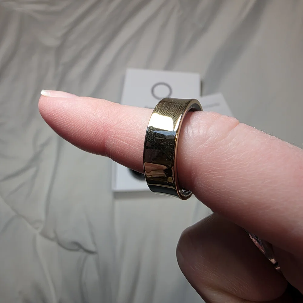 Smart Ring Black and Gold